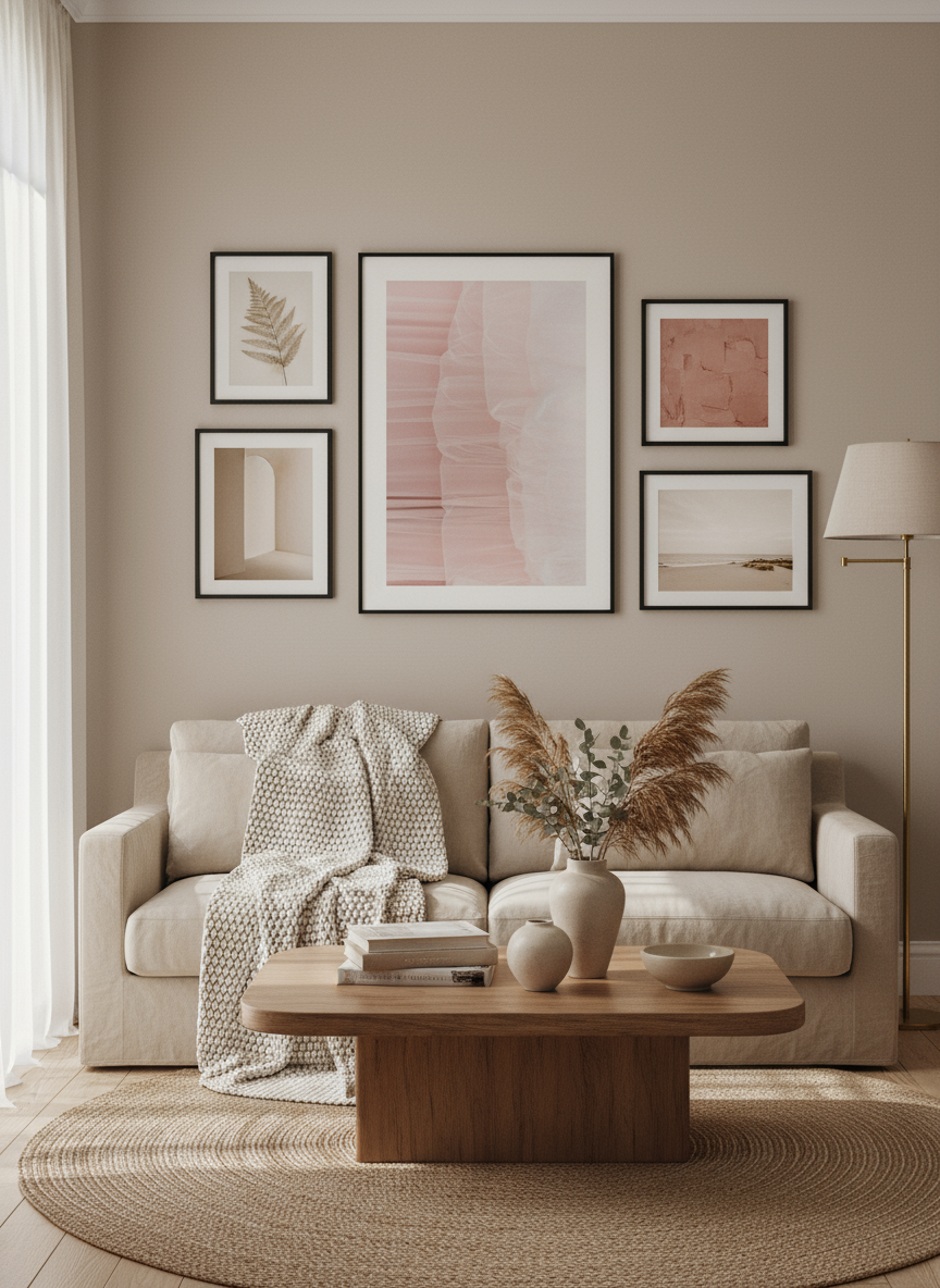 Pink Fashion Dress Print