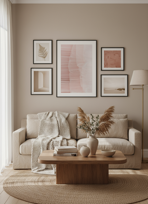 Pink Fashion Dress Print