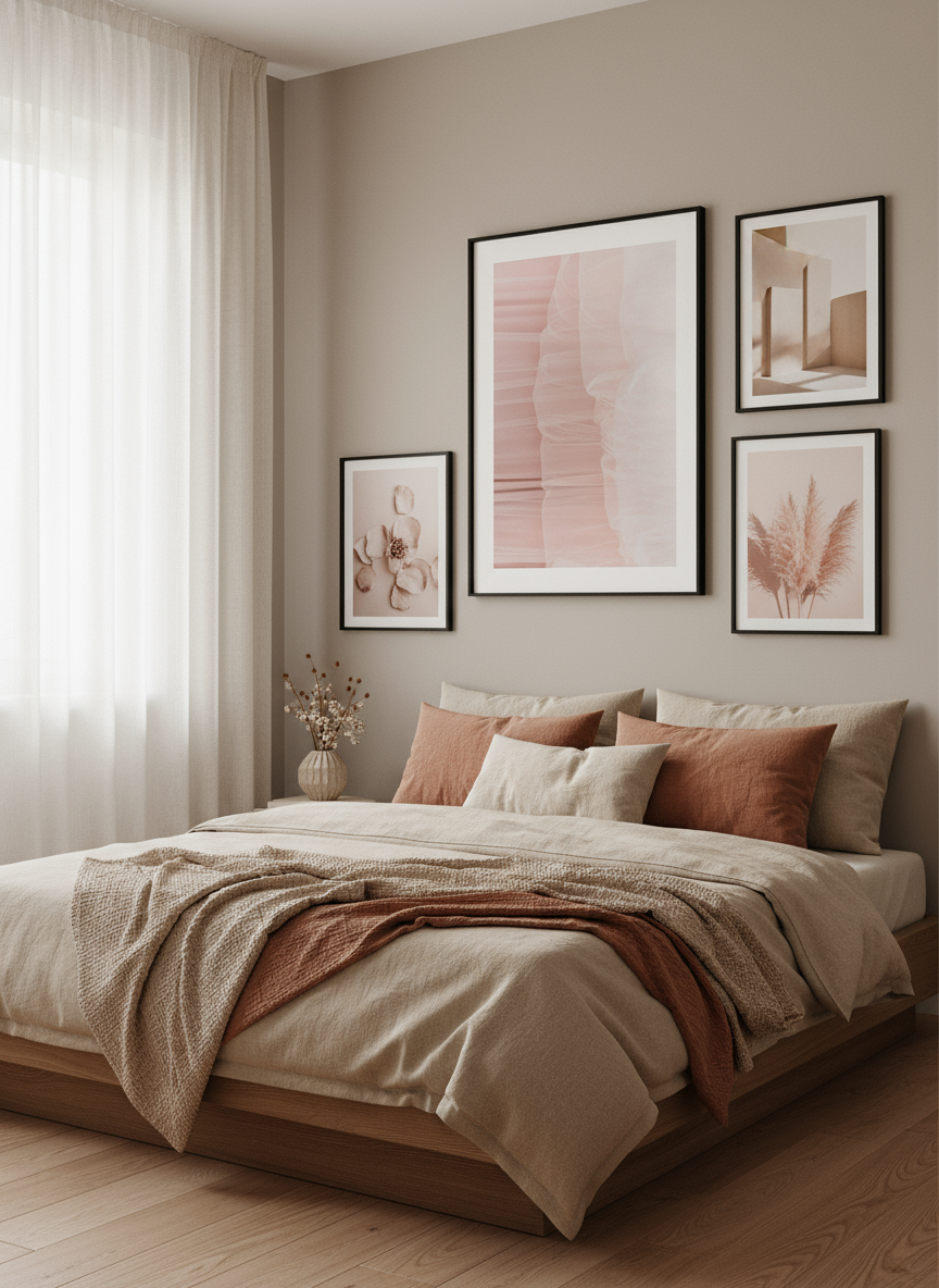 Pink Fashion Dress Print