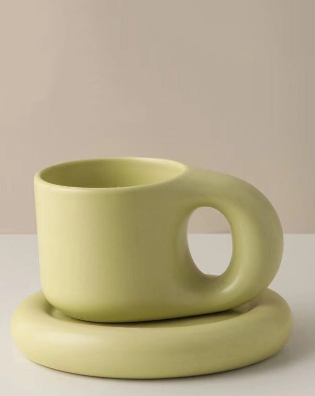 Handcrafted Bauhaus Ceramic Mugs